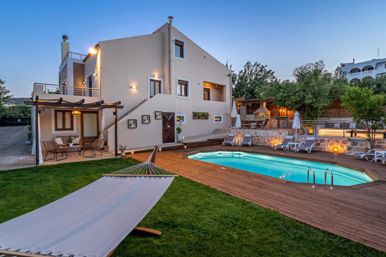 Villa Ellovos With Private Pool Rethymno Exteriör bild